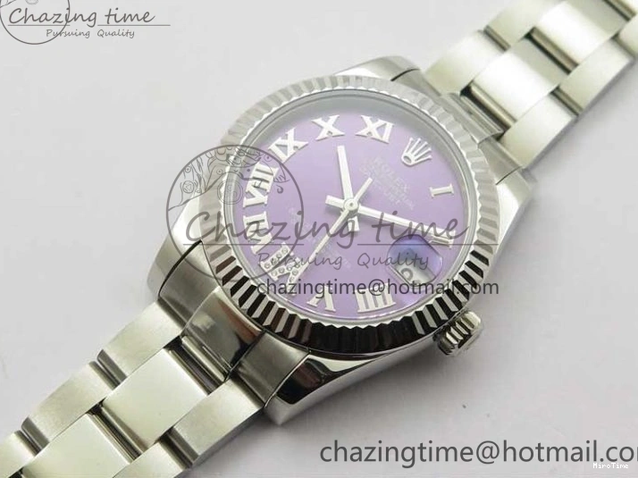MiroTime 0429 Datejust 31mm 278271 SS BP Maker Best Edition Purple Roman Dial on Oyster Bracelet Modern 2752